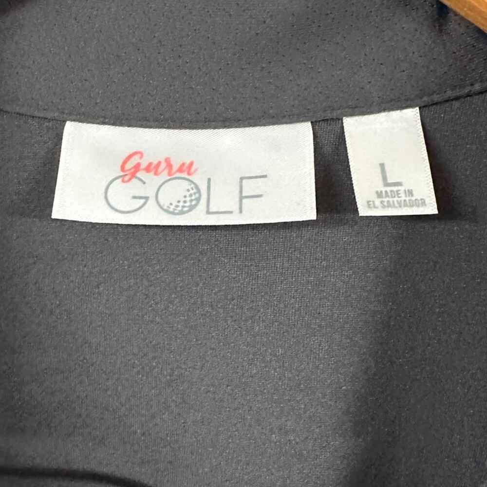 GURU GOLF Top Womens Size Large Gray Short Sleeve Activewear - Picture 3 of 6
